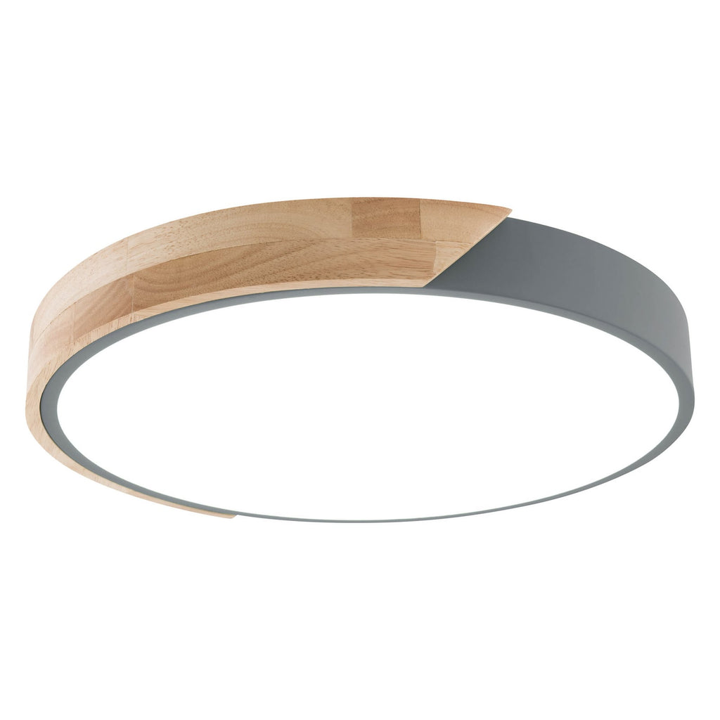 LED taklampe Borneo eik/metall CCT dimbar Ø52 cm 32W nærbilde