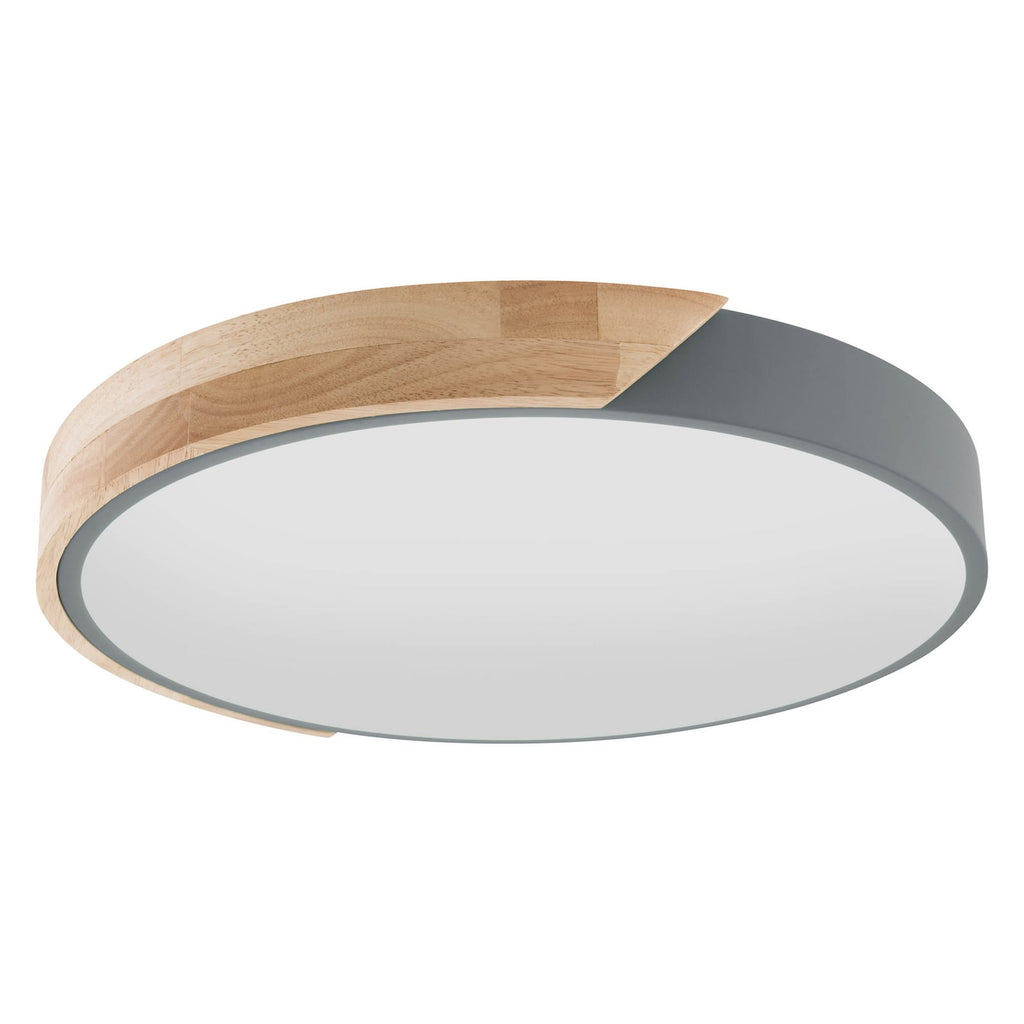 LED taklampe Borneo eik/metall CCT dimbar Ø52 cm 32W fjernkontroll