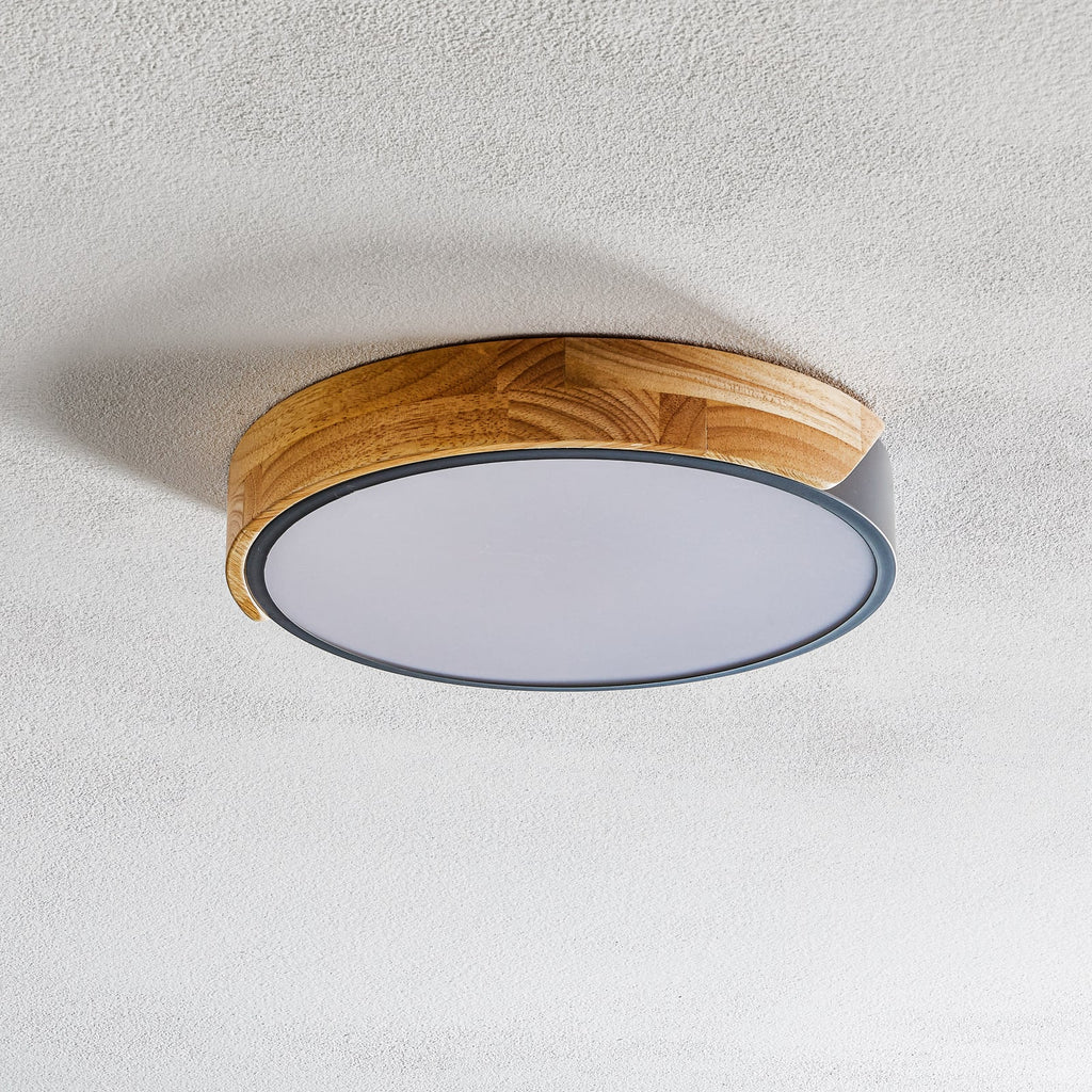 LED taklampe Borneo tre akryl grå bakside