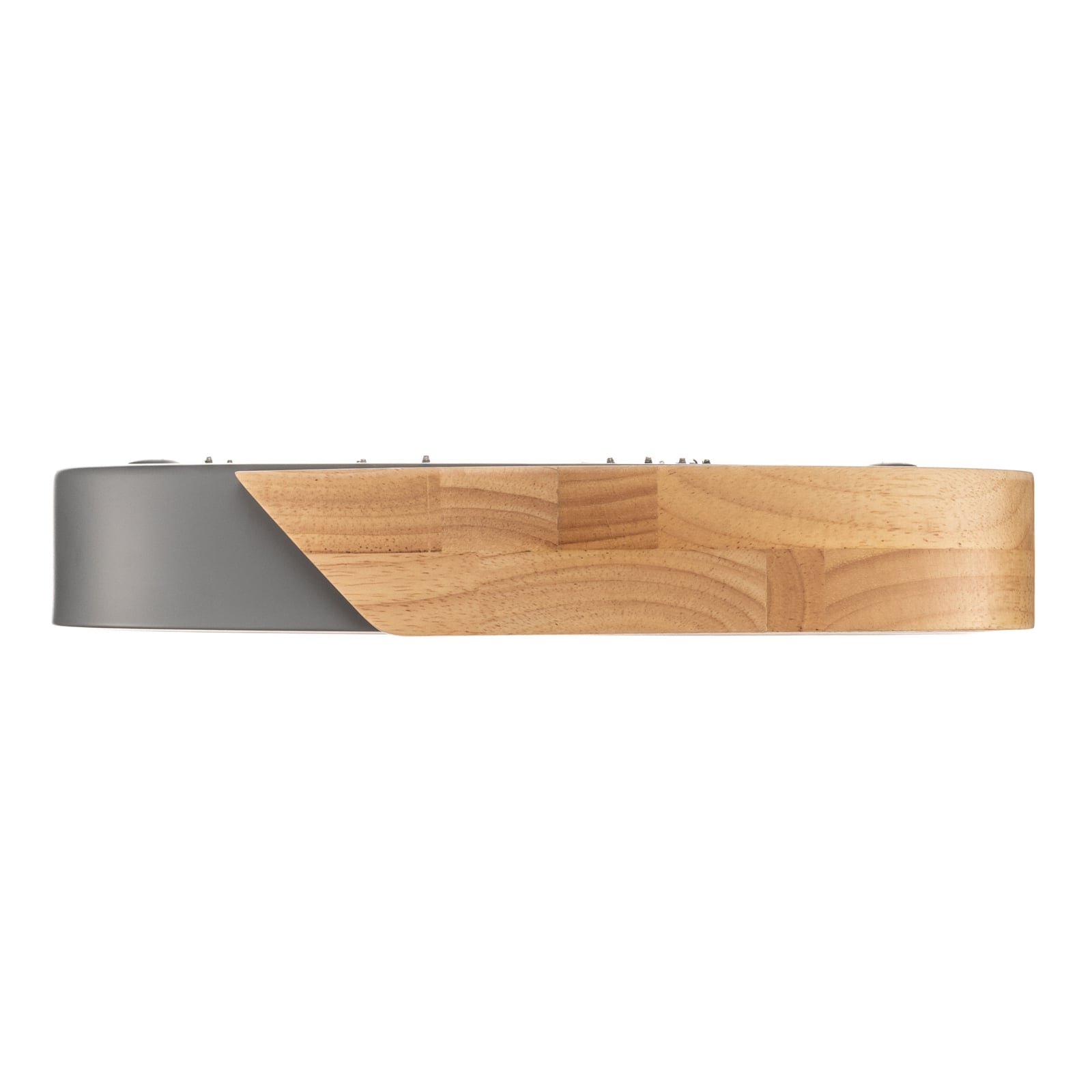 LED taklampe Borneo tre/akryl grå Ø30 cm 12W varmhvit - Näve