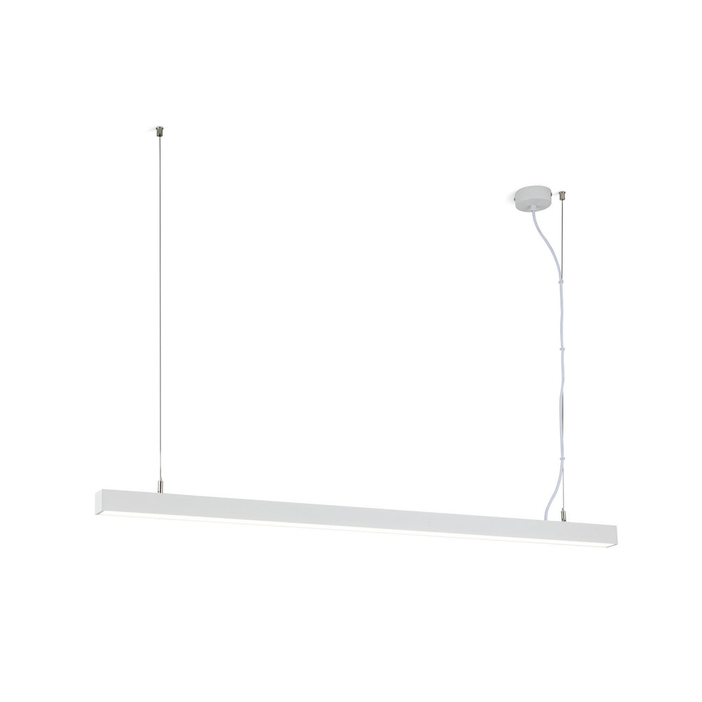 LED taklampe Bounce hvit aluminium CCT 113 cm 35W forfra