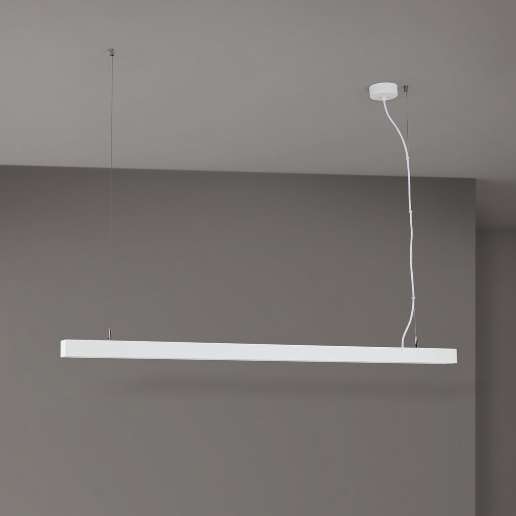 LED taklampe Bounce hvit aluminium CCT 113 cm 35W nærbilde av CCT-bryter