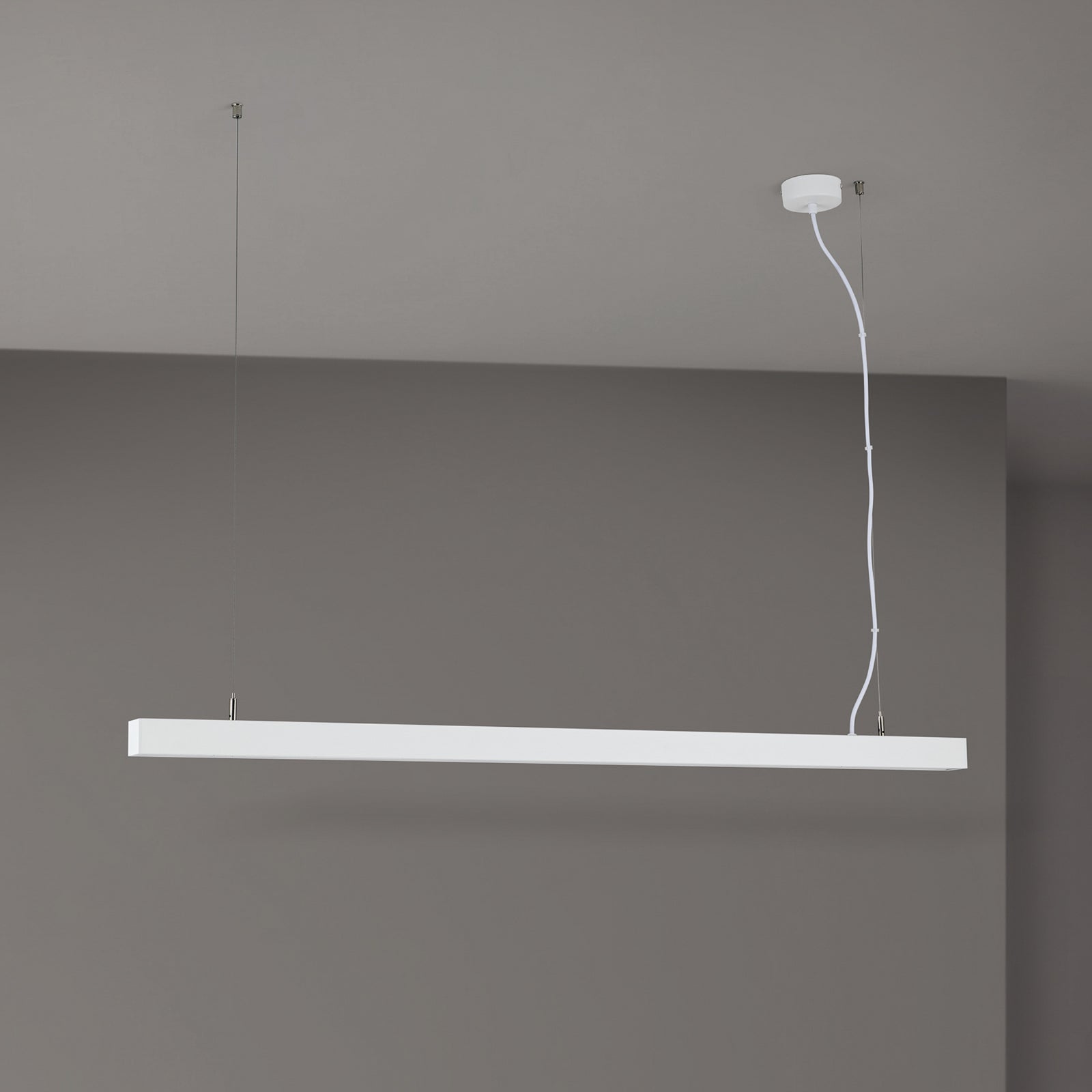 LED taklampe Bounce hvit aluminium CCT 113 cm 35W nærbilde av CCT-bryter