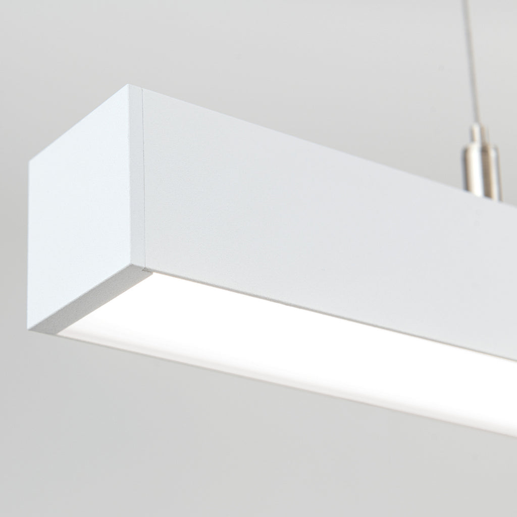 LED taklampe Bounce hvit aluminium CCT 113 cm 35W forlengelses- og opphengssett