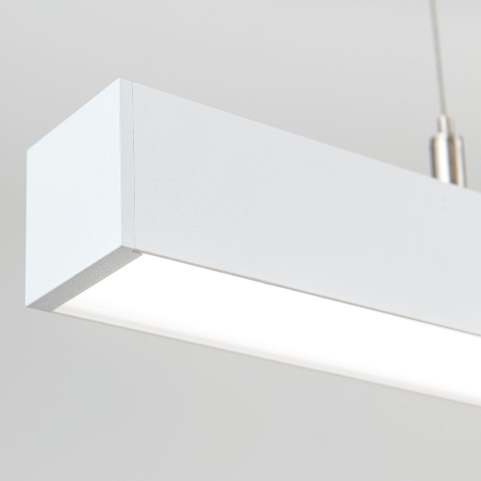 LED taklampe Bounce hvit aluminium CCT 113 cm 35W forlengelses- og opphengssett