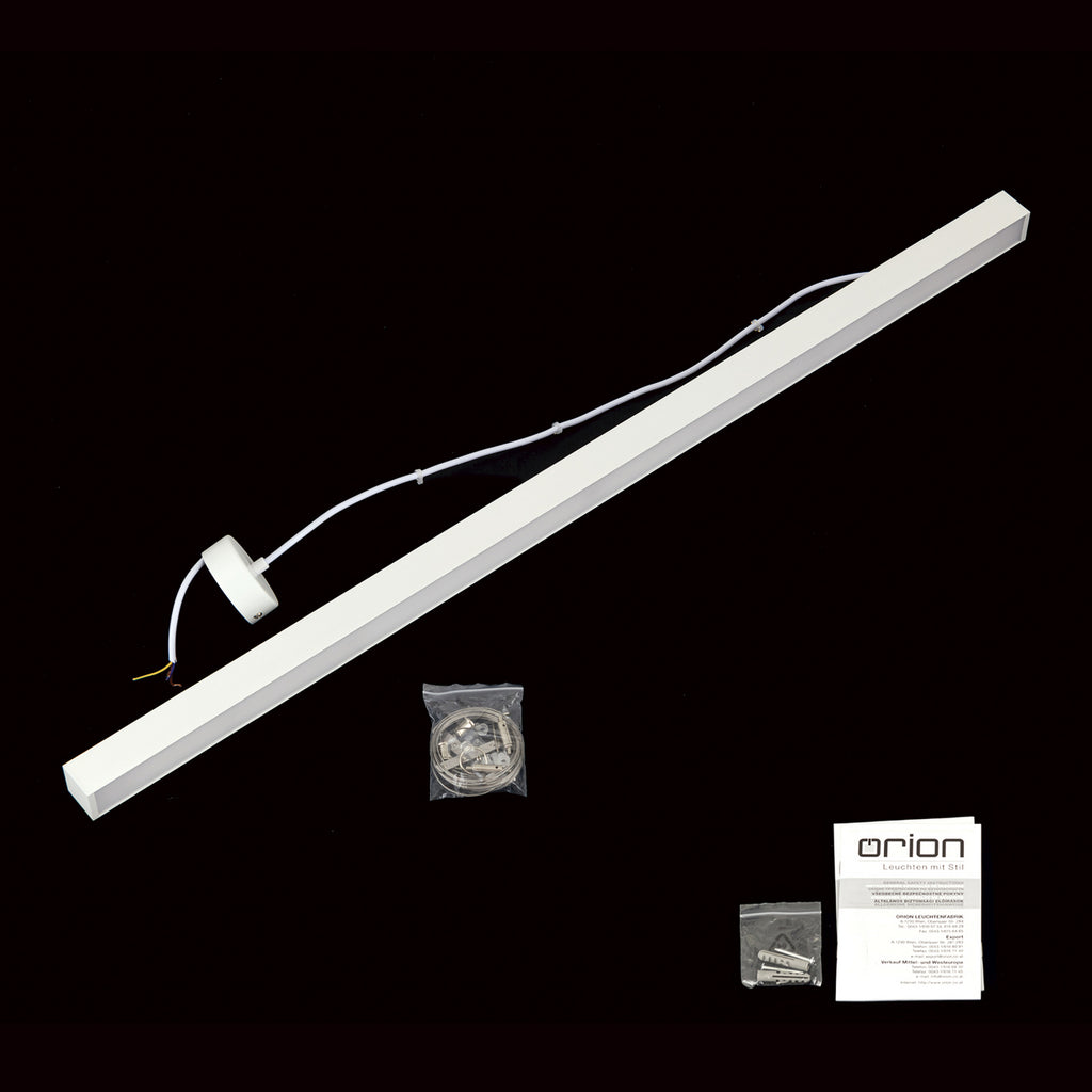 LED taklampe Bounce hvit aluminium CCT 113 cm 35W oversikt over hele lampen
