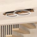 LED taklampe Boyal 2-lys tre brun 78x40 cm forfra