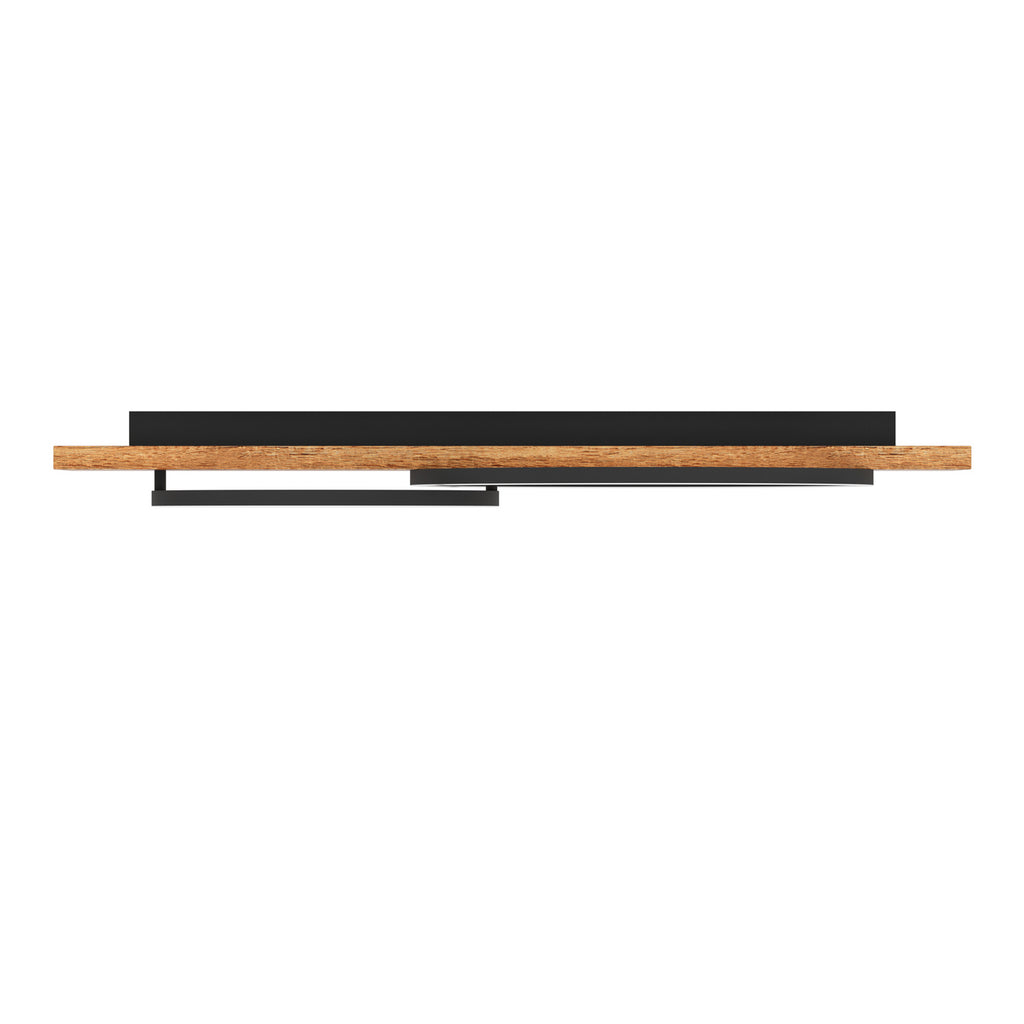 LED taklampe Boyal 2-lys tre brun 78x40 cm oppheng og tilkobling