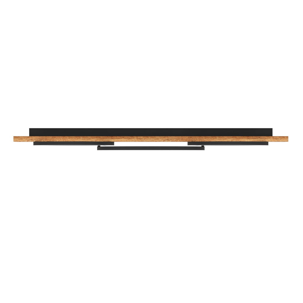 LED taklampe Boyal 3-lys tre/stål svart 101 cm lysdetalj