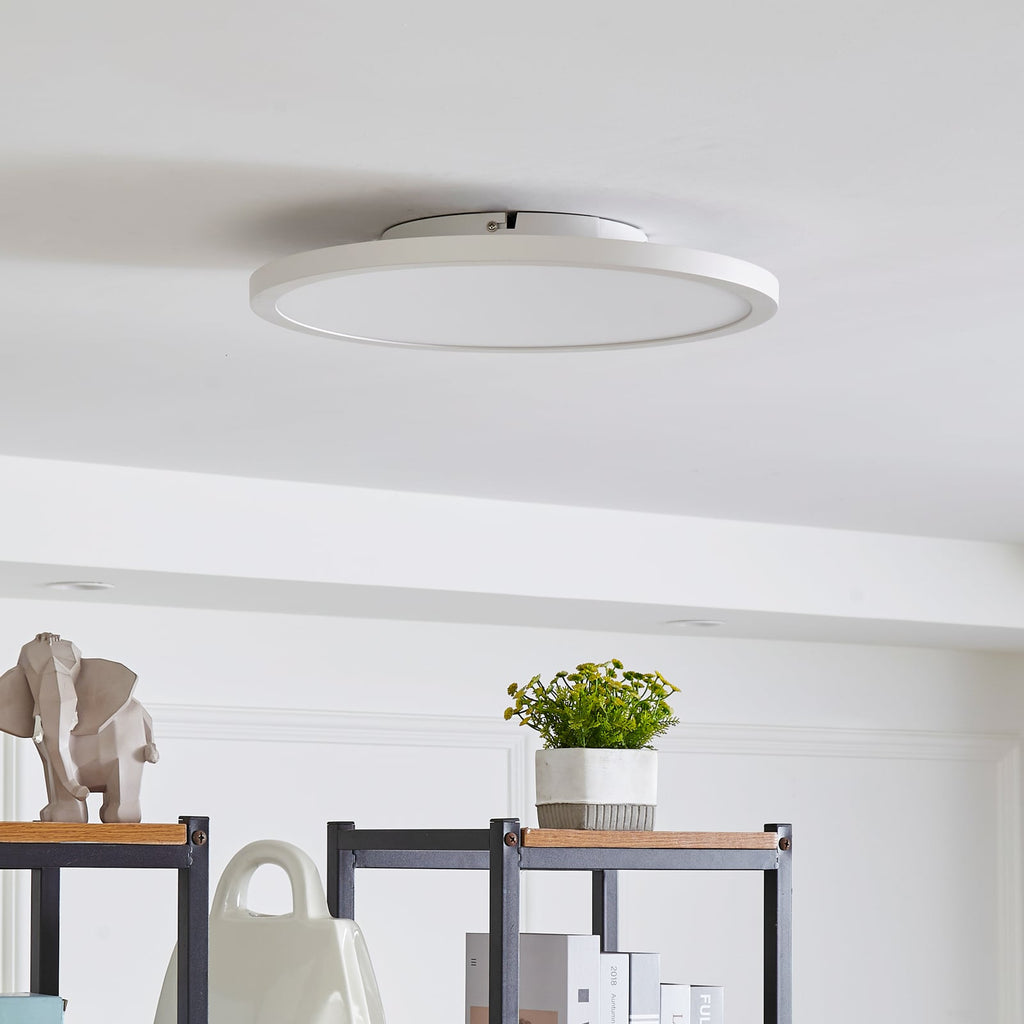 LED taklampe Brenda dimbar CCT Ø40 cm hvit med fjernkontroll bakside