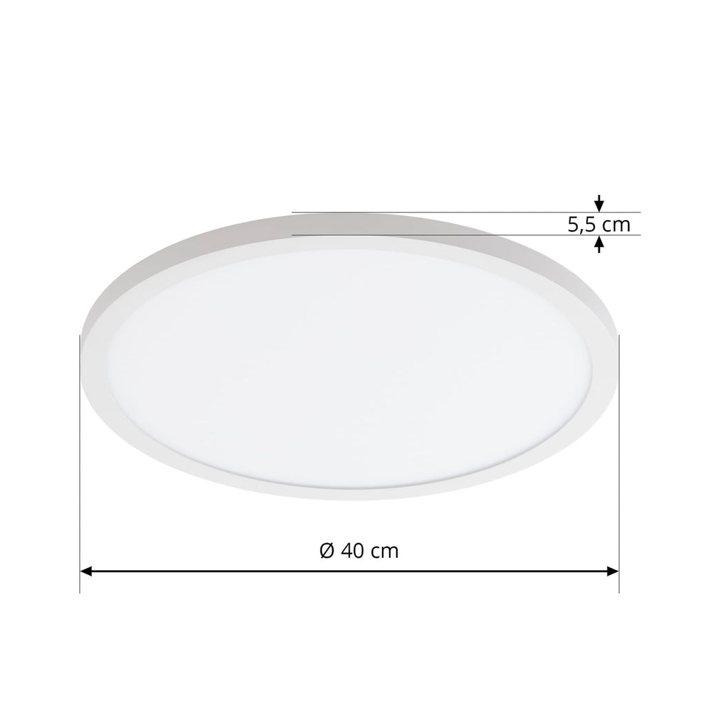Detalj av LED taklampe Brenda dimbar CCT Ø40 cm hvit med fjernkontroll
