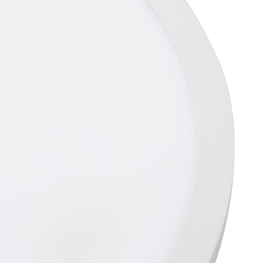 Sidevisning av LED taklampe Brenda dimbar CCT Ø40 cm hvit med fjernkontroll