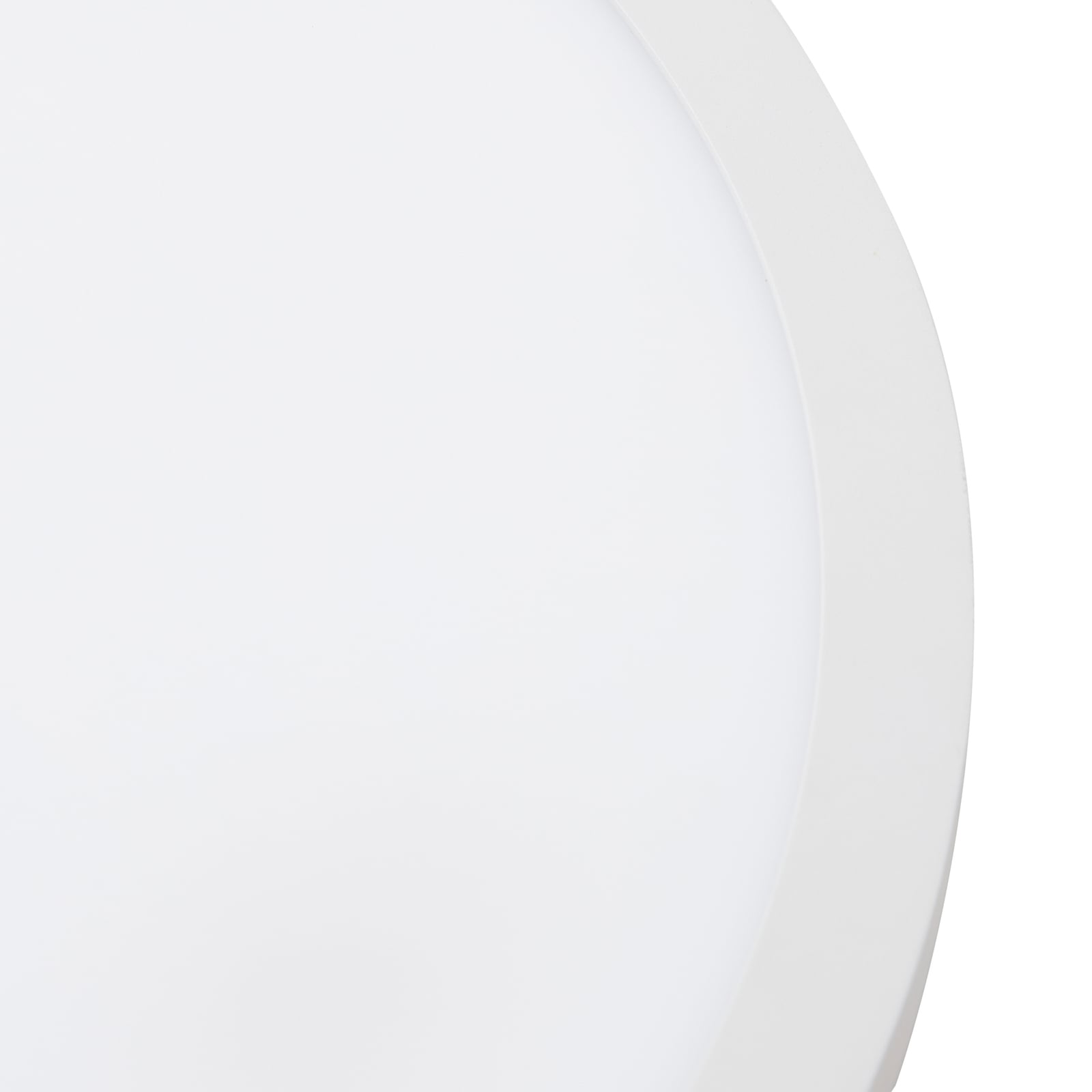 Sidevisning av LED taklampe Brenda dimbar CCT Ø40 cm hvit med fjernkontroll