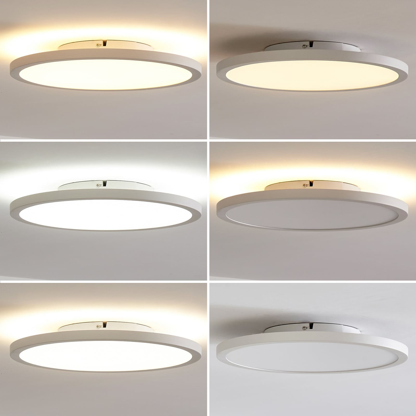 LED taklampe Brenda dimbar CCT Ø40 cm hvit med fjernkontroll lysstyrke