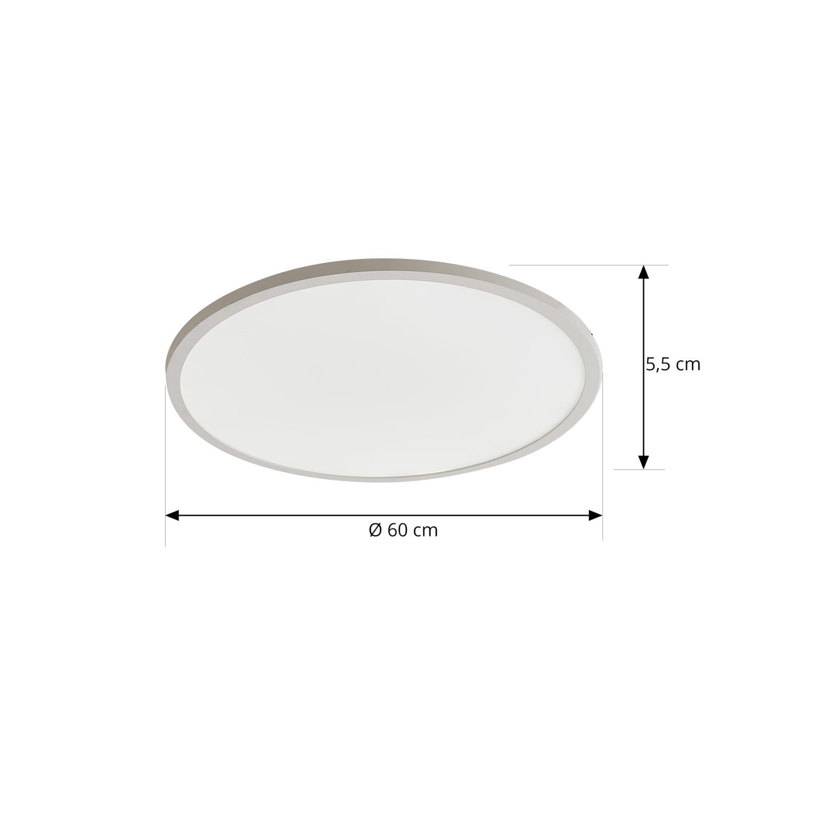 LED taklampe Brenda dimbar CCT Ø60 cm hvit nærbilde