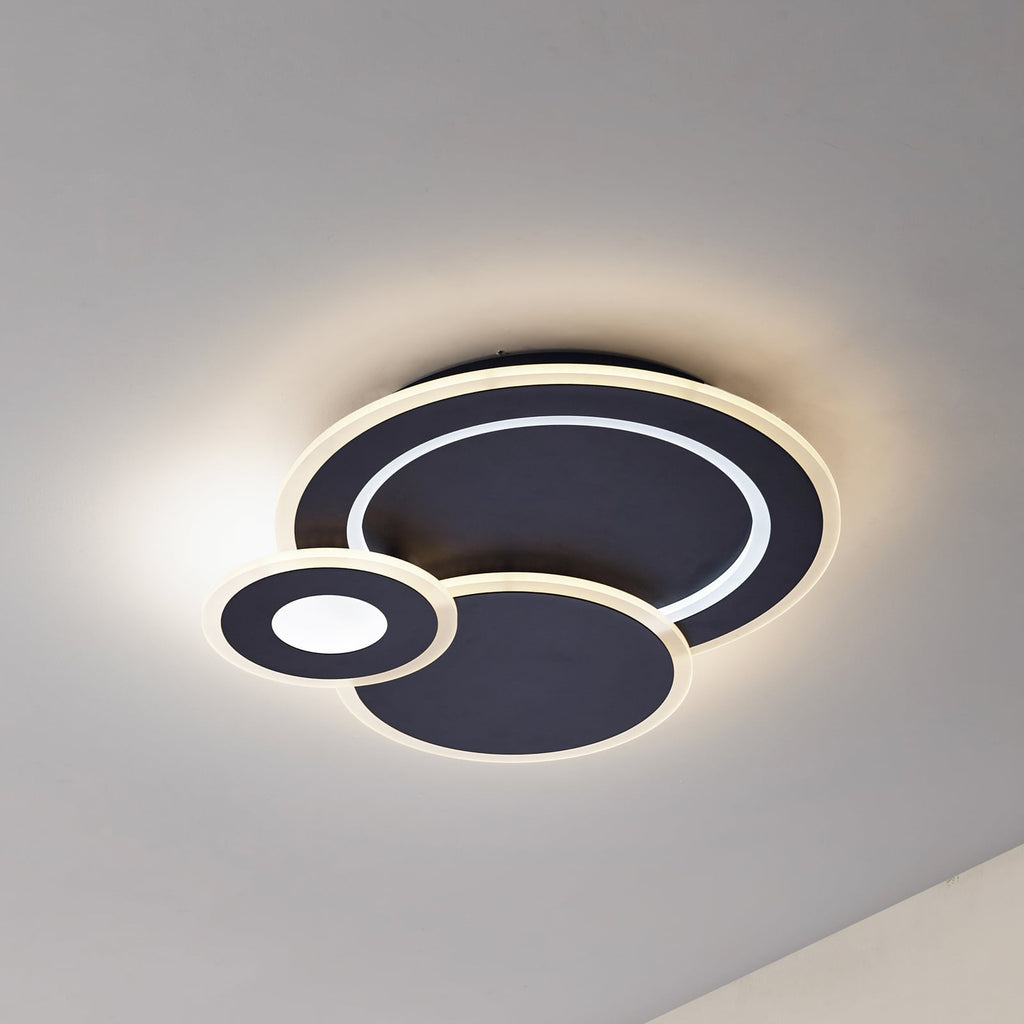 LED taklampe Briar svart CCT dimbar 56 cm forfra