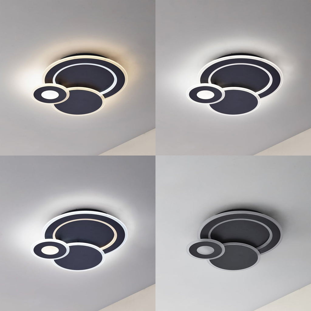 LED taklampe Briar svart CCT dimbar 56 cm detalj av design