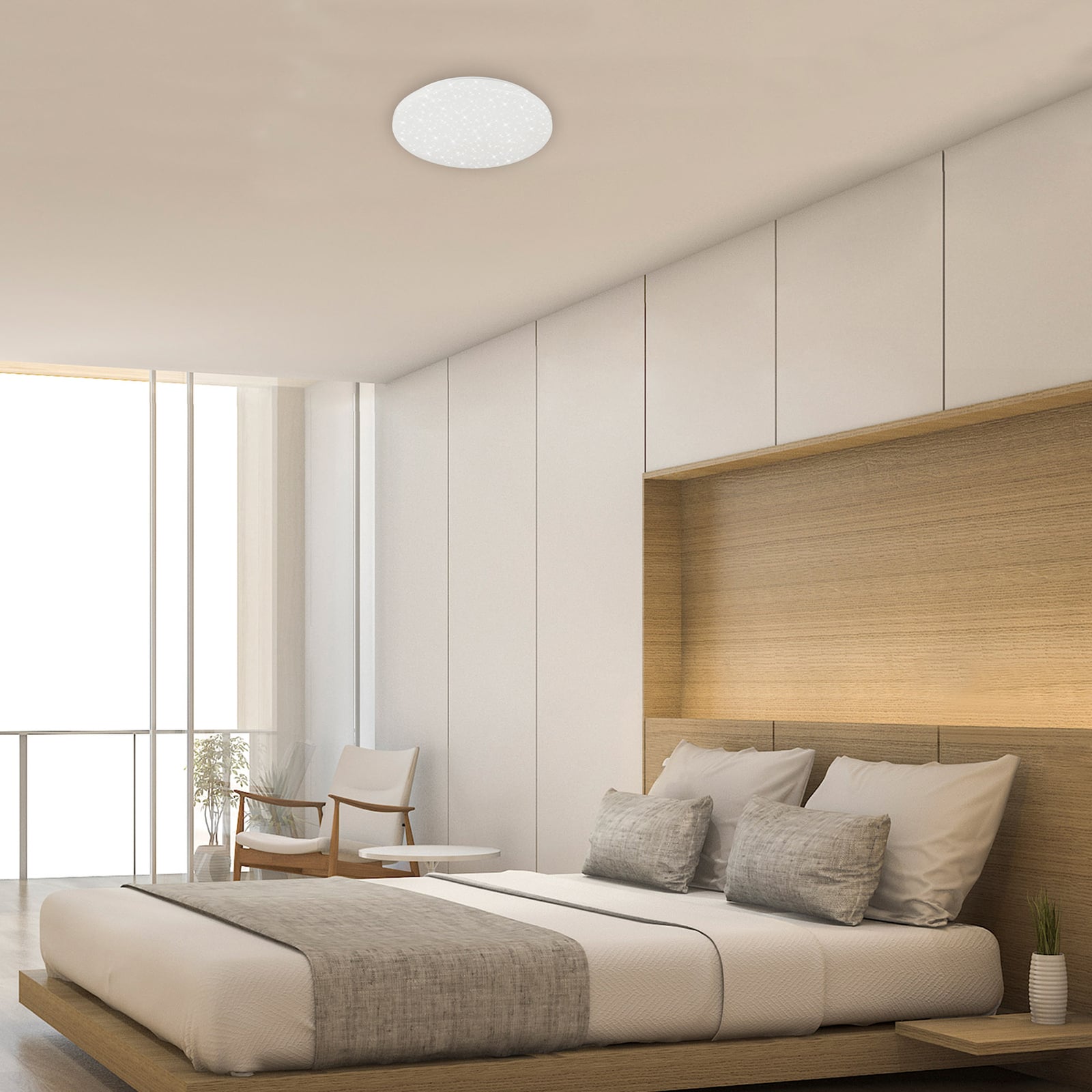 LED taklampe Brili Splash hvit bakside