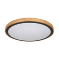 LED taklampe Bruno med treramme CCT Ø44 cm 24W foran