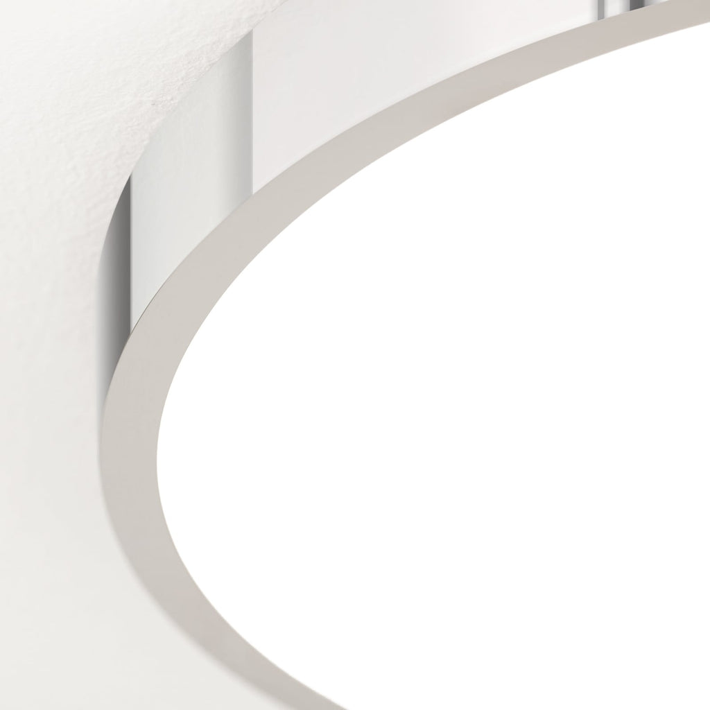 LED taklampe Bully krom akrylglass sett fra siden