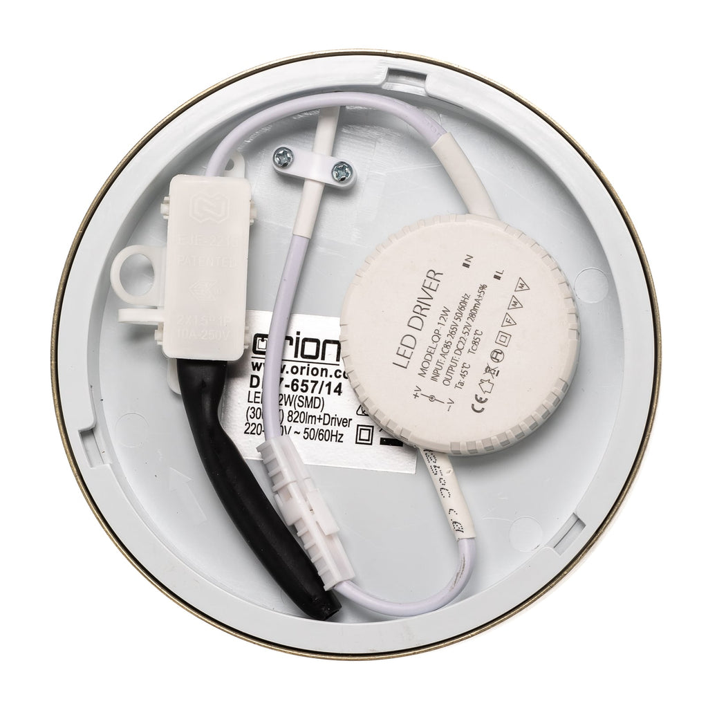 LED taklampe Bully patina aluminium Ø14 cm 12W - ORION