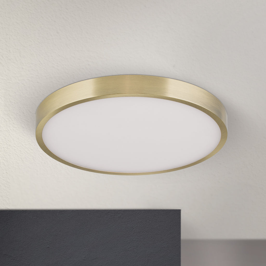 LED taklampe Bully patina-look aluminium montert