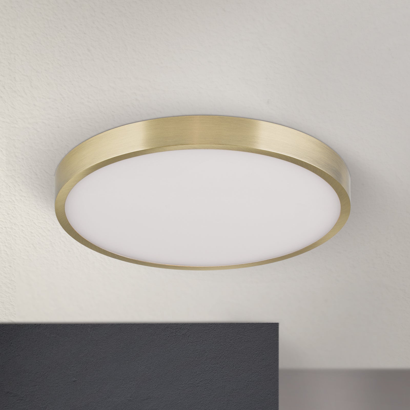 LED taklampe Bully patina-look aluminium montert