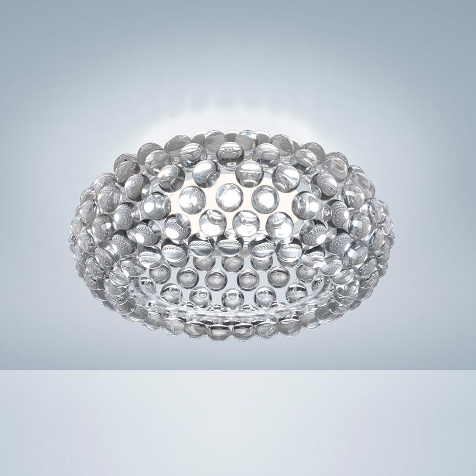 LED taklampe Caboche Plus transparent bakside