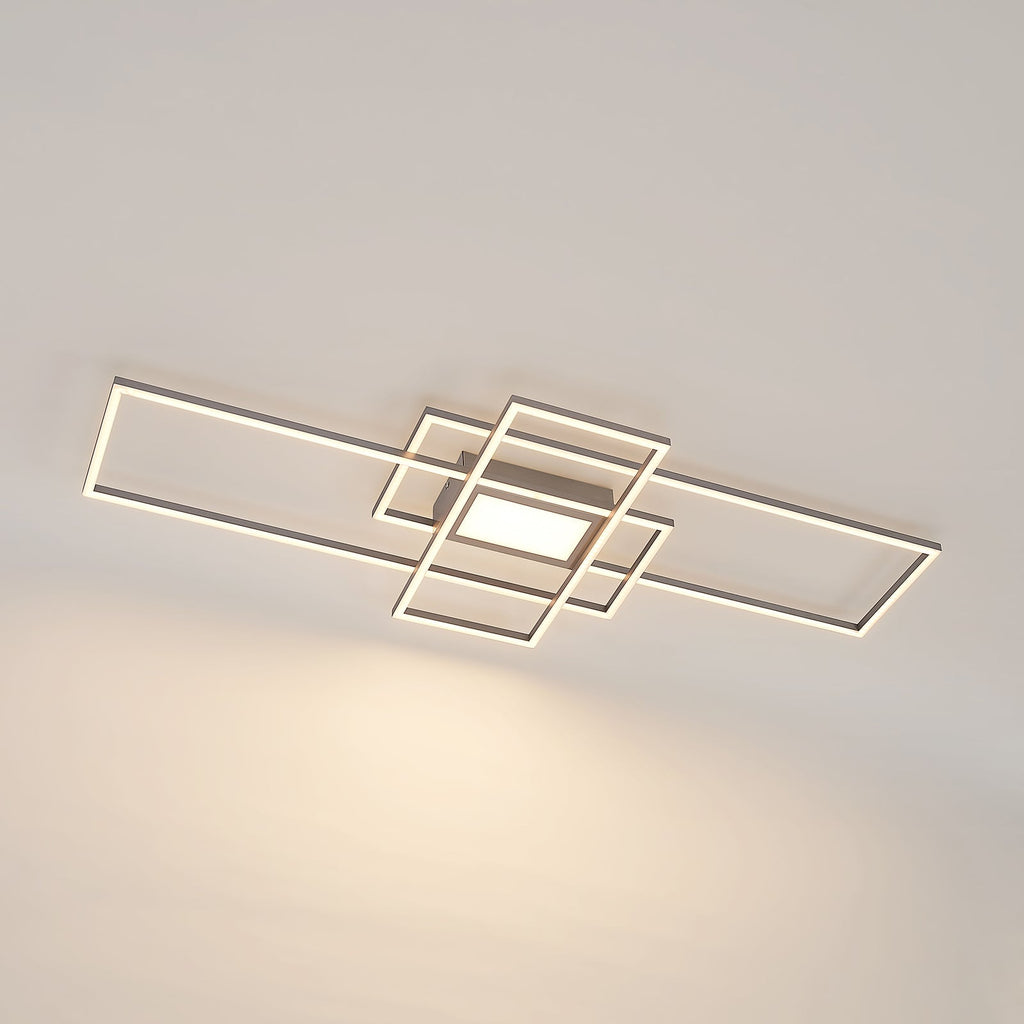 LED taklampe Caitlin nikkel bakside