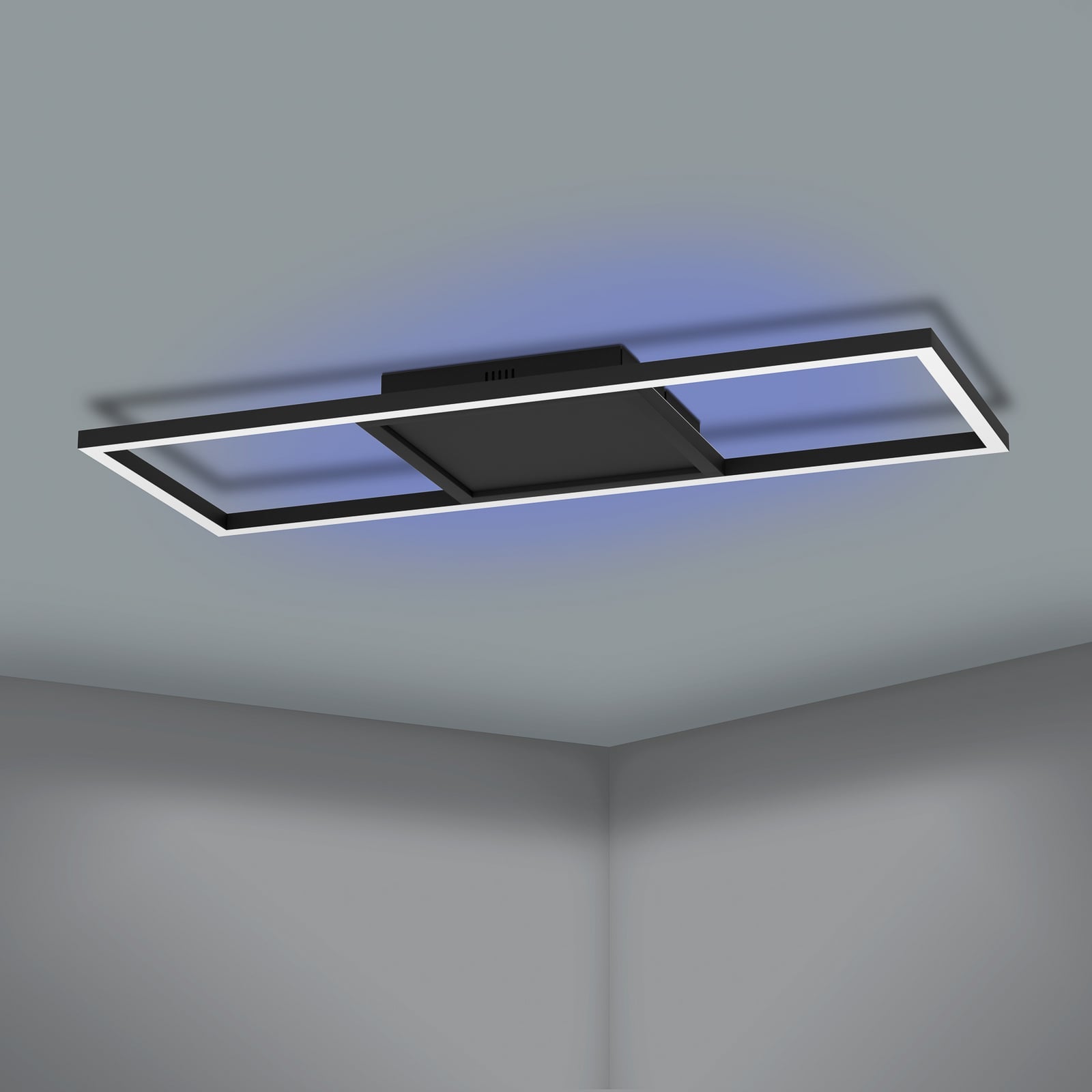 LED taklampe Calagrano-Z smart RGB CCT svart sideprofil