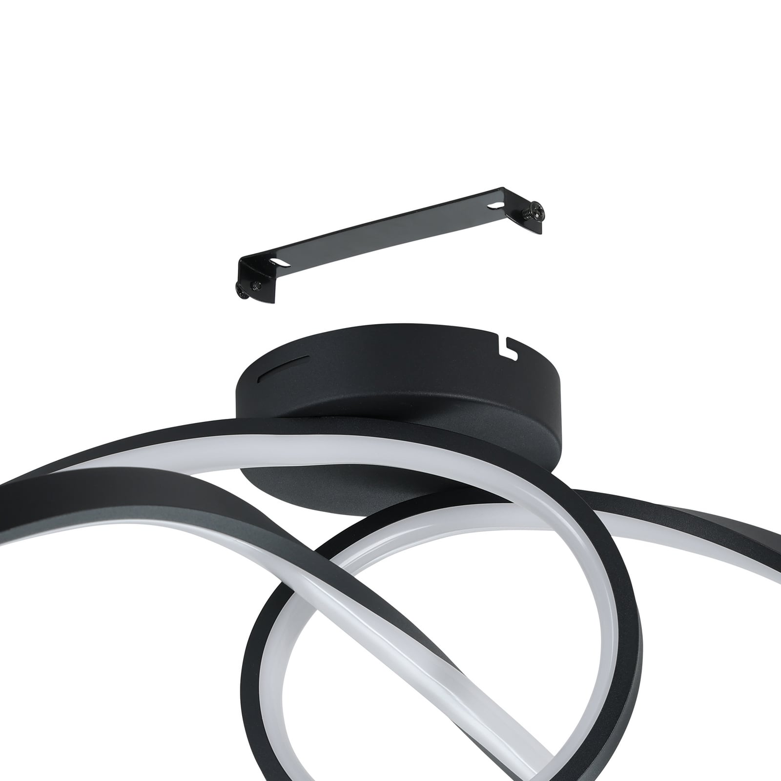 LED taklampe Calarossa-Z smart CCT RGB svart aluminium - EGLO