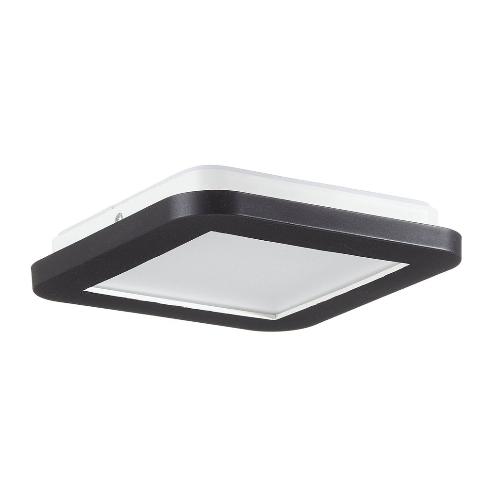 Detalj av LED taklampe Camillus kvadratisk dimbar 17 cm IP44