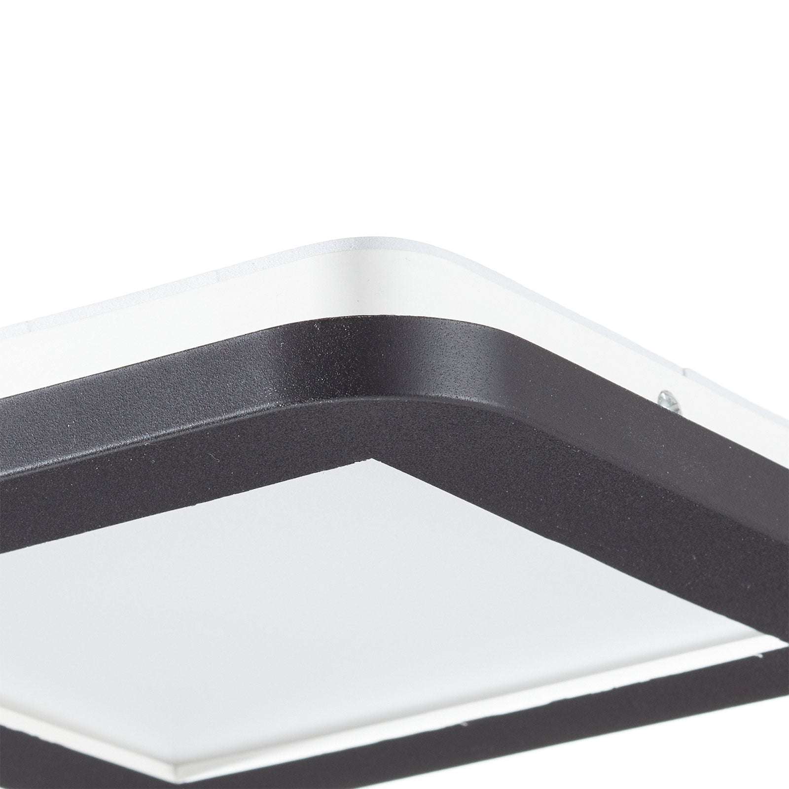 LED taklampe Camillus kvadratisk dimbar 17 cm IP44 sideprofil