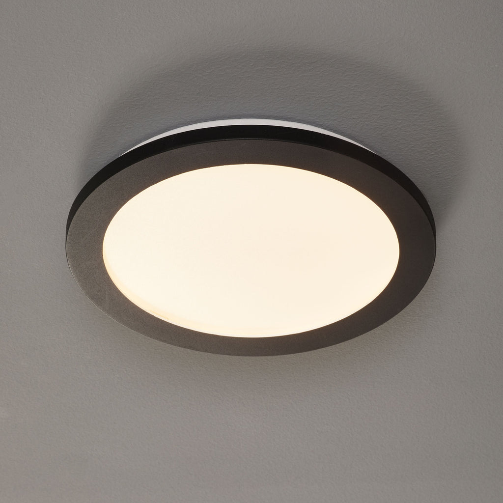 LED taklampe Camillus rund dimbar Ø26 cm IP44 forfra