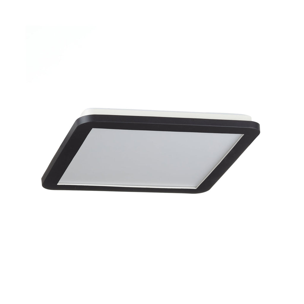LED-taklampe Camillus kvadratisk dimbar 30x30 cm IP44 bakside