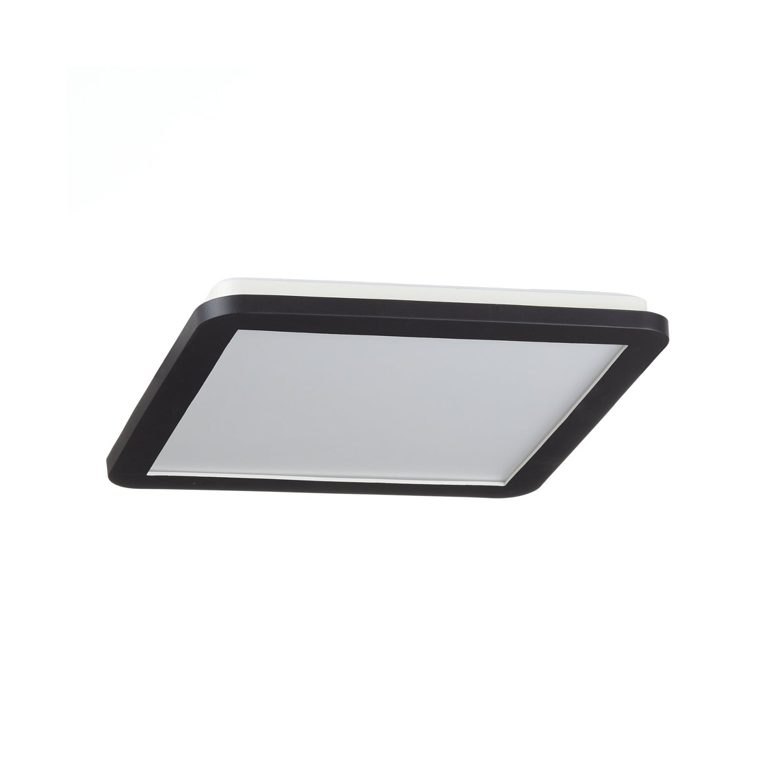 LED-taklampe Camillus kvadratisk dimbar 30x30 cm IP44 bakside