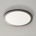 LED taklampe Camillus rund dimbar svart/hvit Ø40 cm forfra