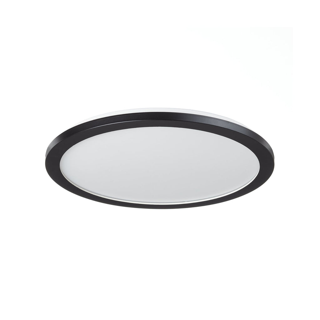LED taklampe Camillus rund dimbar svart/hvit Ø40 cm bakside