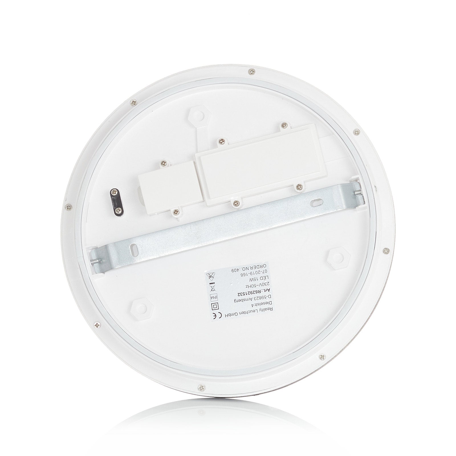 LED taklampe Camillus rund dimbar Ø26 cm IP44 sideprofil