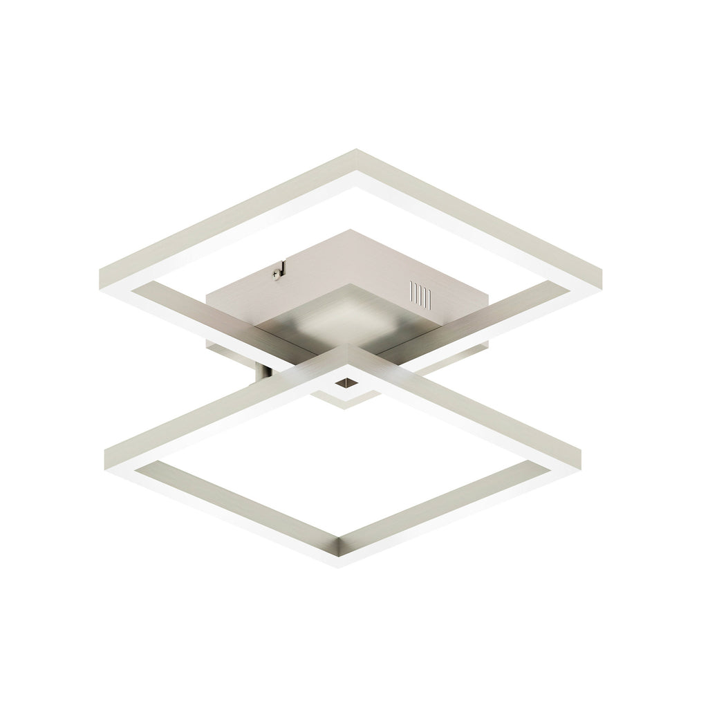 LED-taklampe Cano 40x35 cm RGB CCT dimbar sølv detalj nærbilde