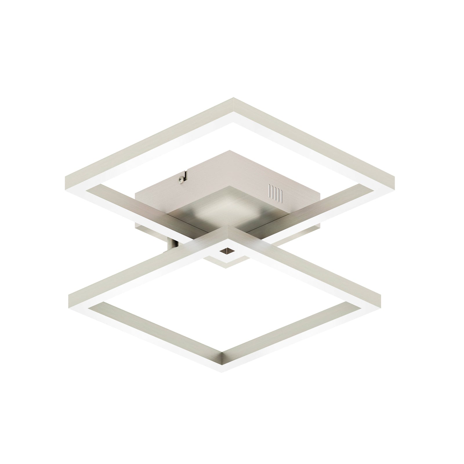 LED-taklampe Cano 40x35 cm RGB CCT dimbar sølv detalj nærbilde