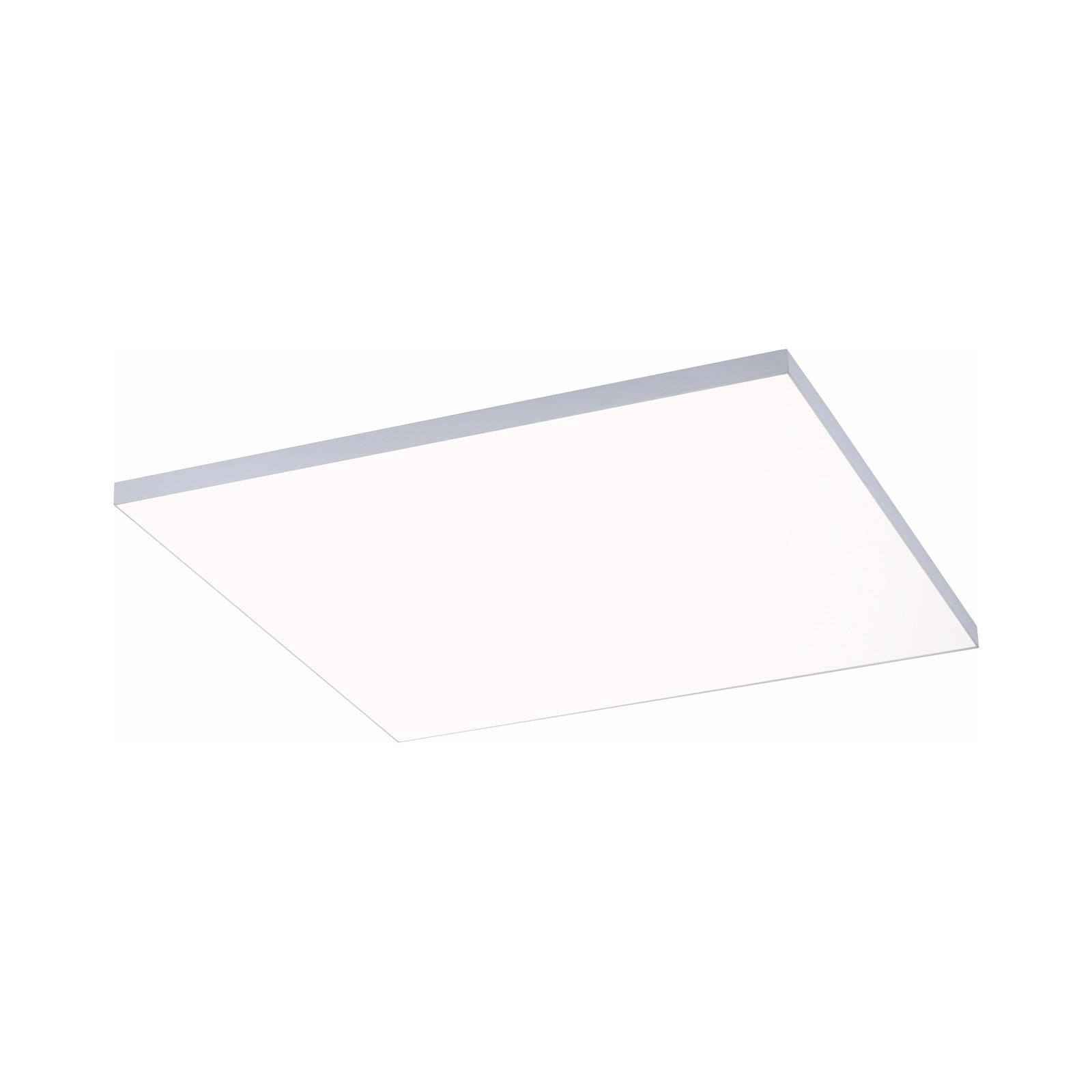 LED taklampe Canvas dimbar CCT 60x60 cm med fjernkontroll forfra