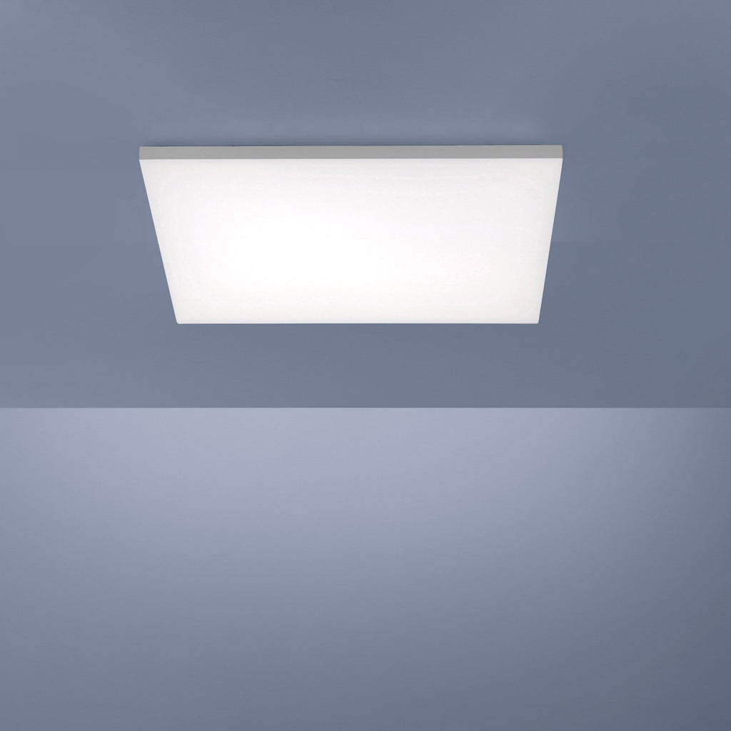 Nærbilde av LED taklampe Canvas dimbar CCT 60x60 cm med fjernkontroll