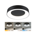LED taklampe Casca baderomslampe forfra svart IP44