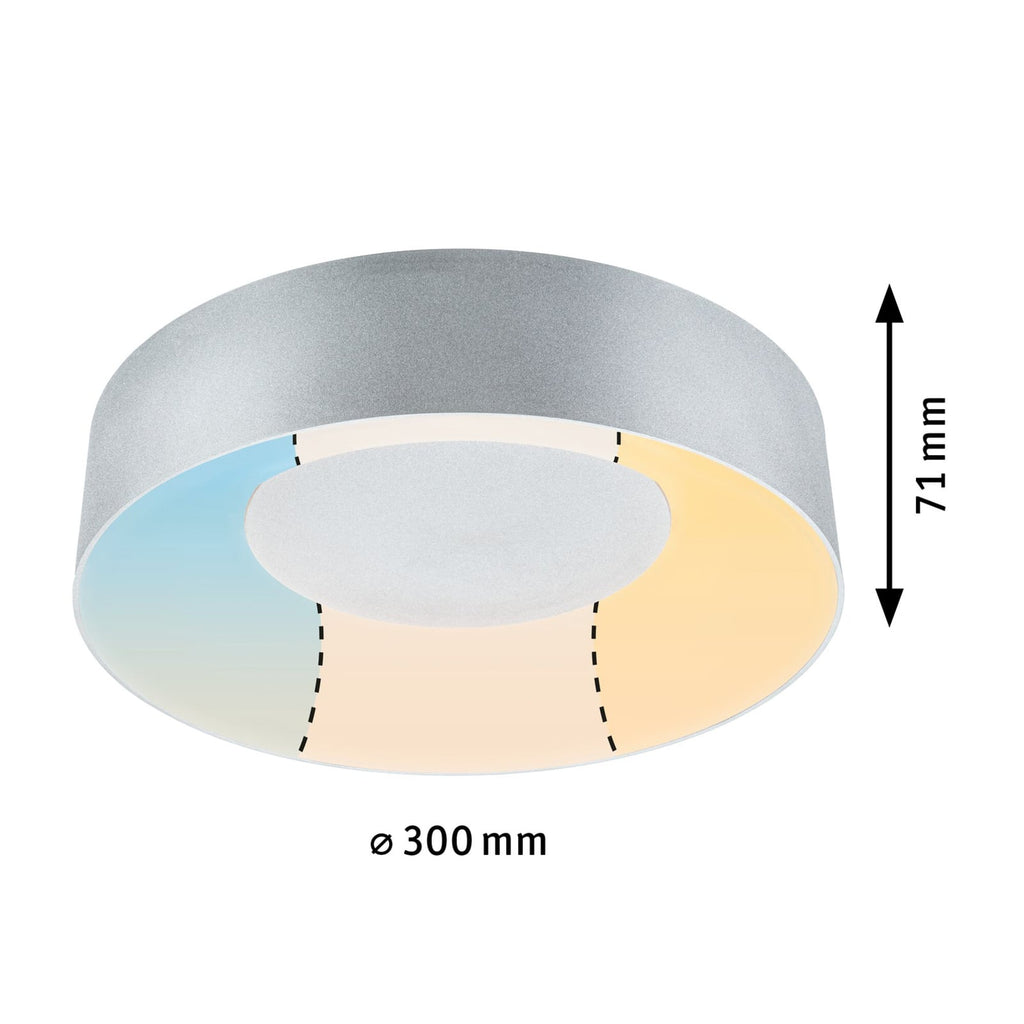 Montert LED taklampe Casca HomeSpa hvit/alu i baderom