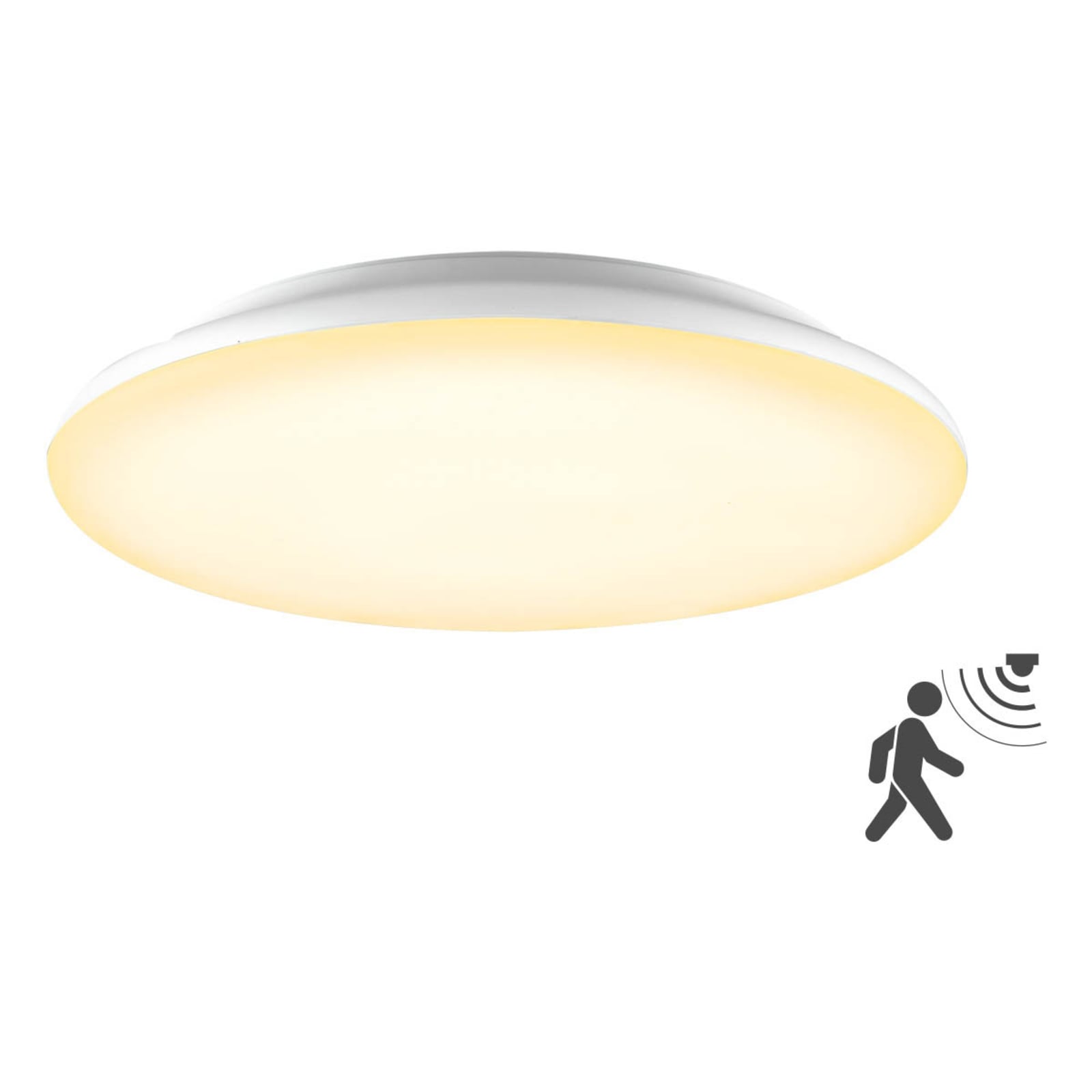 Detalj av bevegelsessensor på LED taklampe Catino med CCT