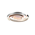 LED taklampe Caya dimbar aluminium Ø50 cm 58W Trio Lighting forfra