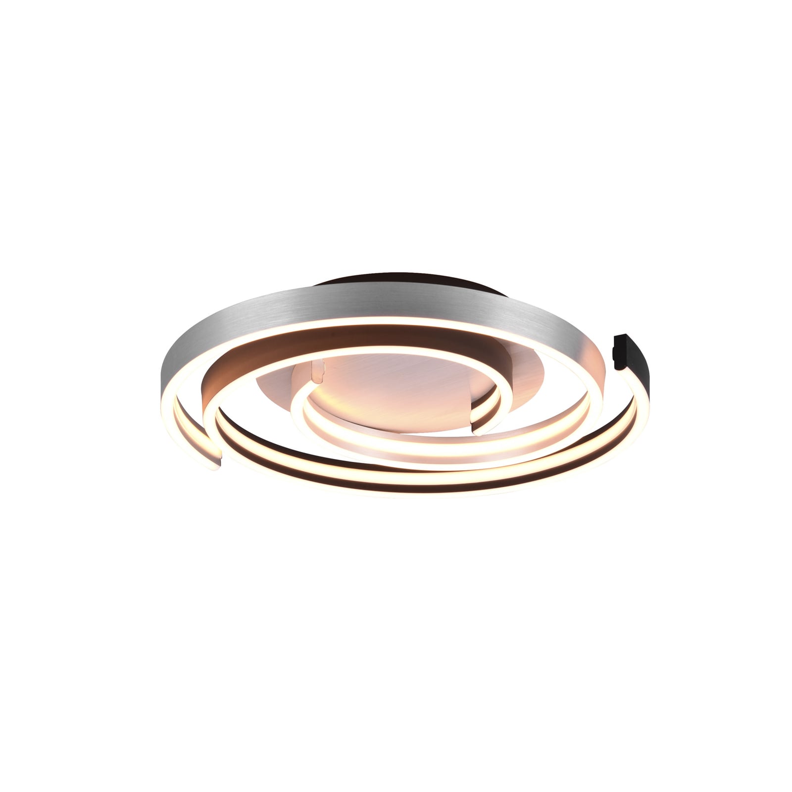 LED taklampe Caya dimbar aluminium Ø50 cm 58W Trio Lighting forfra