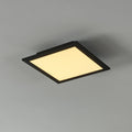 LED taklampe CCT dimbar 30x30 cm svart Bluetooth - EGLO connect forfra