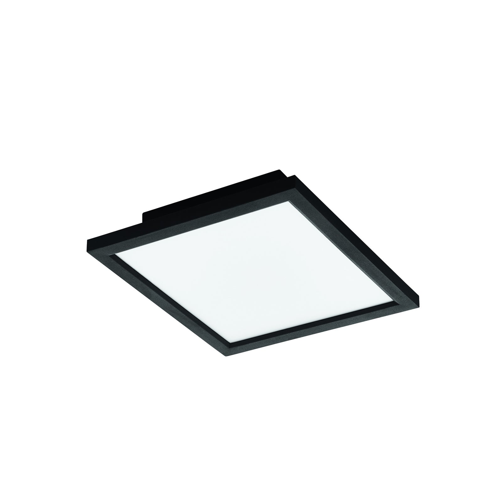 LED taklampe CCT dimbar 30x30 cm svart Bluetooth - EGLO connect nærbilde av LED-panel